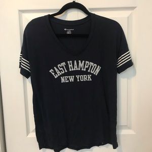 navy east hampton tee